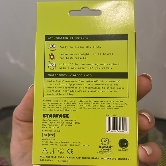 Starface Keroppi hydro-star pimple patches BOTH The compact plus the refills - Picture 11 of 11